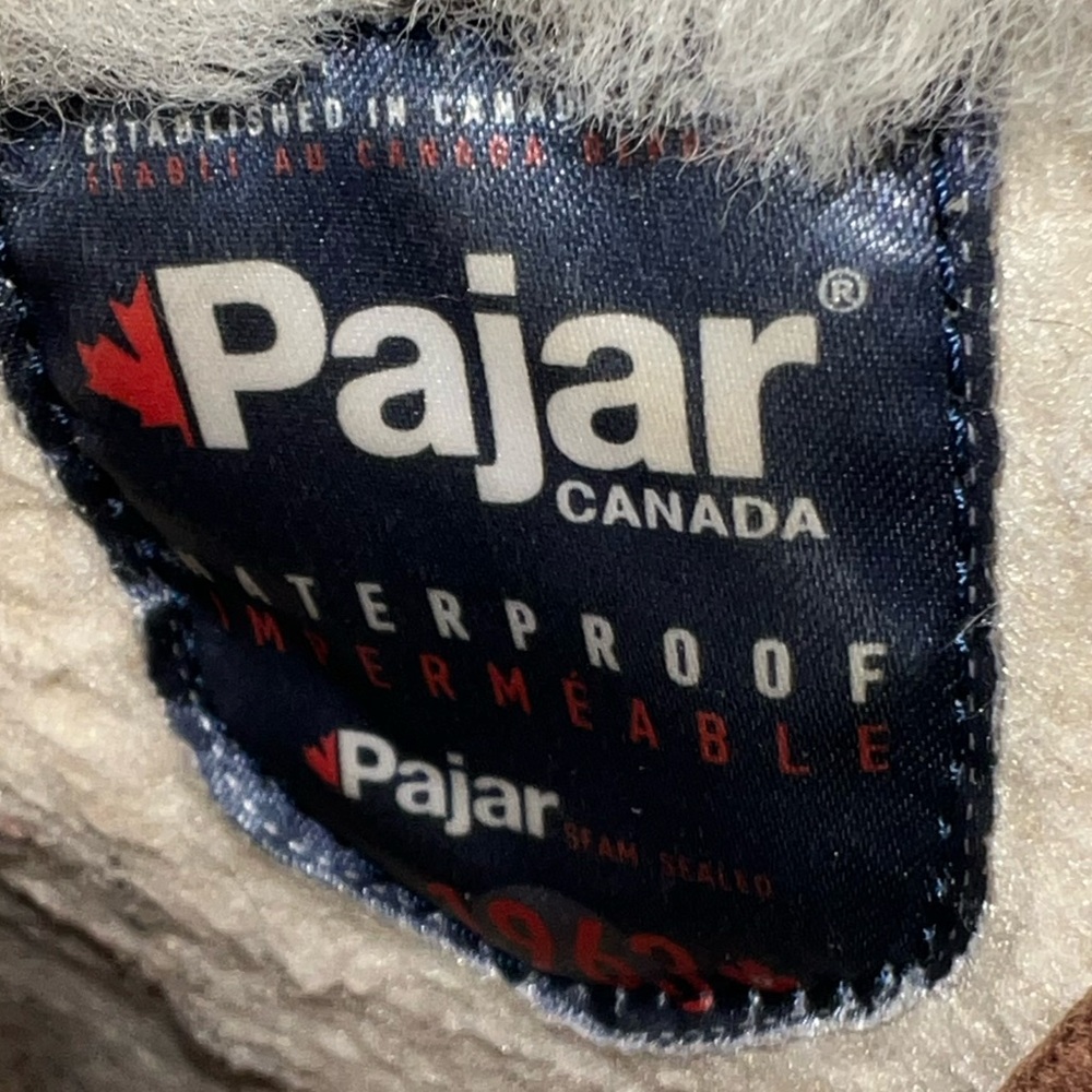 Pajar Leather Winter Boots - Lamb Lined Hiker Style - Picture 8 of 9